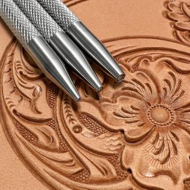 Imagem de 3 peças de carimbos de semeador de aço 304 ferramenta de estampagem profissional sementes conjunto de carimbos de couro para artesanato DIY