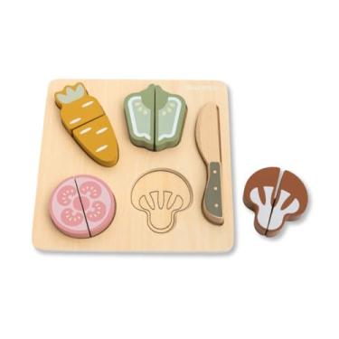Imagem de Brinquedo De Madeira Kit Vegetais Com Corte Büp Baby