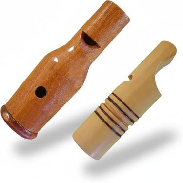 Imagem de Apito Inhambu Açu 05 + Apito Jaó 30 Pios em madeira profissionais