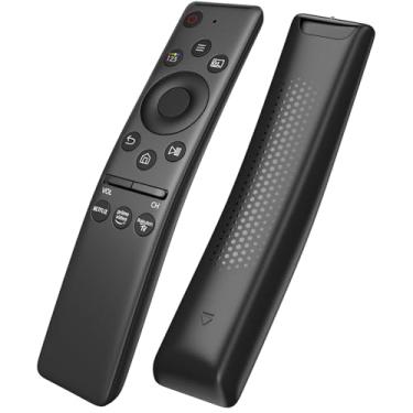 Imagem de Controle remoto universal para controles remotos Samsung Smart TV Solar LED LCD QLED 4K 8K UHD 3D HDTV HDR moldura curva monitor de cristal inteligente com Netflix, botões Prime Video