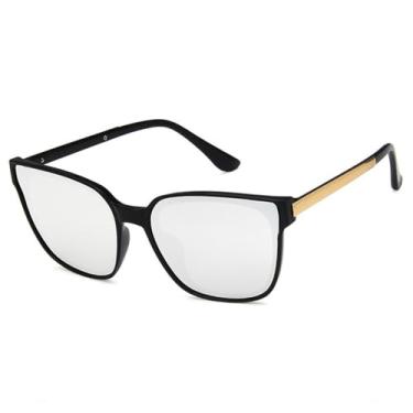 Imagem de Óculos de Sol Metálicos em Cores Jelly, Proteção UV400, para Homens e Mulheres, Ideais para Esportes ao Ar Livre, Corrida e Ciclismo, nas Cores Preto e Prata.