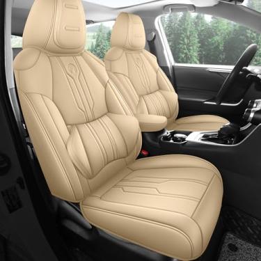Imagem de AOOG RAV4 Capas de assento personalizadas para Toyota RAV4 (não para híbrido) 2019-2025 LE/XLE/XLE Premium/Limited, capa de assento SUV de couro falso de luxo com capa de console central (conjunto