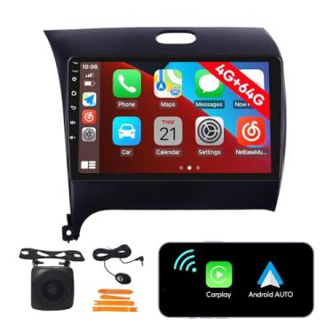 Imagem de [4G 64G] Android Car Stereo FM Radio Carplay Android Auto 22.9 cm Touchscreen Headunit Media Player com câmera de backup para Kia Forte 2014 2015 2016 2017 2018