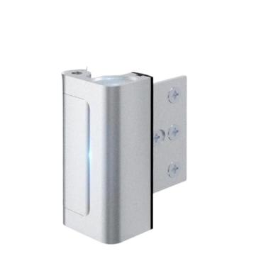 Imagem de Fechadura de segurança em alumínio para porta giratória interna resistente a impactos de até 360 kg trava de segurança para porta(Prata)