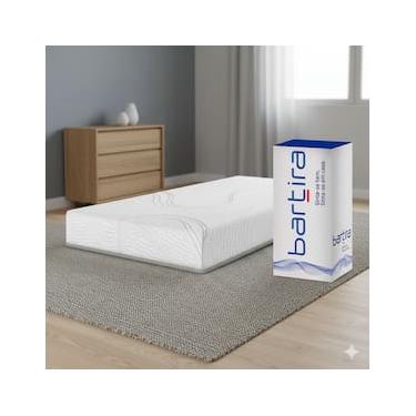 Imagem de Colchão Solteiro Bartira Viena D40+D33 Até 130Kg Espuma Viscoelástica Enrolado à Vácuo 20x88x188cm