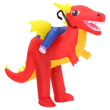 Imagem de APLVFFZH Fantasia Inflável de Dinossauro para Montar, Versátil E com Soprador de Ar, Tamanho Infantil