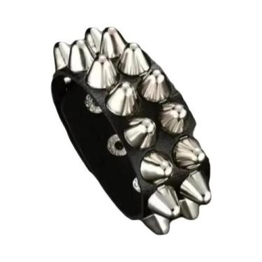 Imagem de Pulseira De Couro PU Estilo Punk Para Banda De Rock, Presente De Hallo