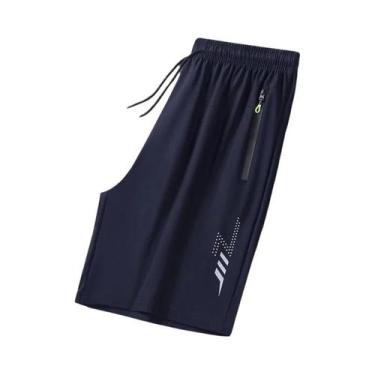 Imagem de Shorts Esportivos Masculinos para Verão - Preto e Cinza - Academia, Co