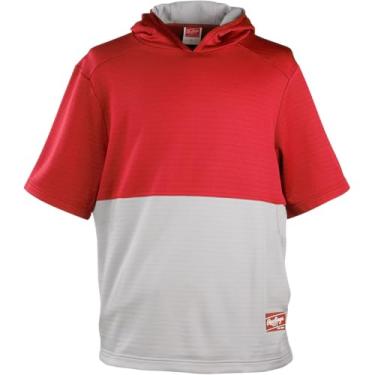 Imagem de Rawlings Sporting Goods Rawlings Moletom masculino Colorsync Performance manga curta beisebol escarlate P