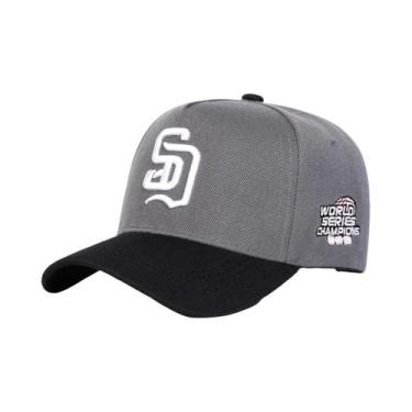 Imagem de Boné De Beisebol Unissex Ajustável Com Bordado De Letras SD, Casual Pa