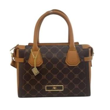 Imagem de Bolsa Raffithy Pequena - Feminino - Marrom-Feminino