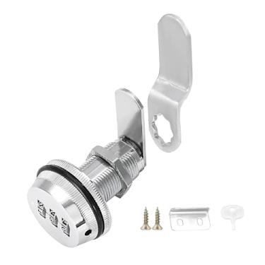 Imagem de Viiwahol Fechadura de armário com combinação de números, trava de câmera combo de 3,5 cm para armário/armário de arquivos, fechadura de gaveta de mesa sem chave (1 pacote cromado)