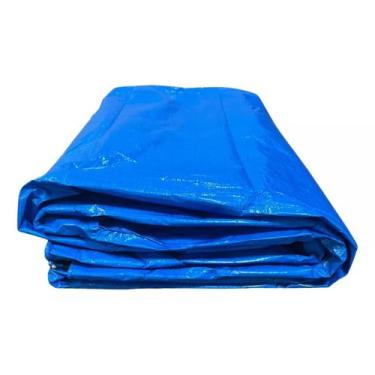 Imagem de Lona Plastica Cobertura Impermeavel Toldo Azul 2x3 100g - Têxtil Saute