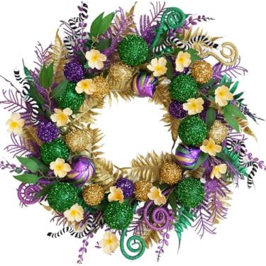 Imagem de Decorações de guirlanda de porta de carnaval