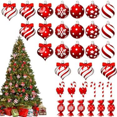 Imagem de Ornamentos de bastão de doces para árvore de Natal, Pirulito de doces Enfeites de Natal | Decorações de pirulitos de bastões de doces 36X,Ornamentos de da muleta dos doces do Natal, pingentes da bola