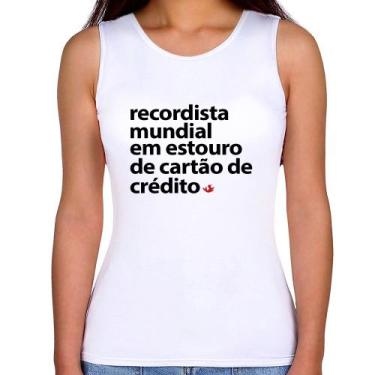 Imagem de Regata Feminina Recordista mundial em estouro de cartão - Foca na Moda