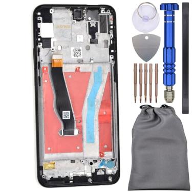 Imagem de Digitalizador de tela sensível ao toque com moldura para Huawei P Smart Z preto 6,59