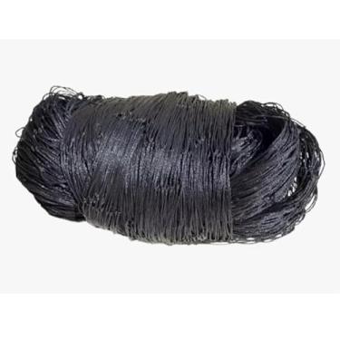 Imagem de Rede de Vôlei 5m x1m: Fio de Nylon Resistente, Proteção U.V, Sem Faixa – Ideal para Quadra(Preto)