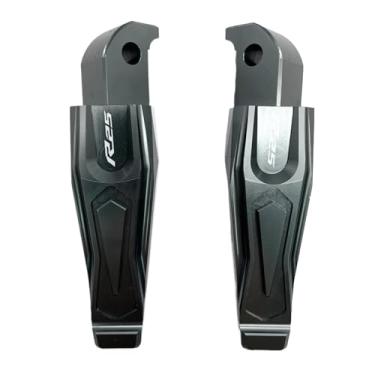 Imagem de Anti-derrapante Pedais de apoio para os pés do passageiro traseiro, para YZF R25 YZFR25 YZF-R25 2014-2020 YZF-R3 2017 2018 2019(Gray)