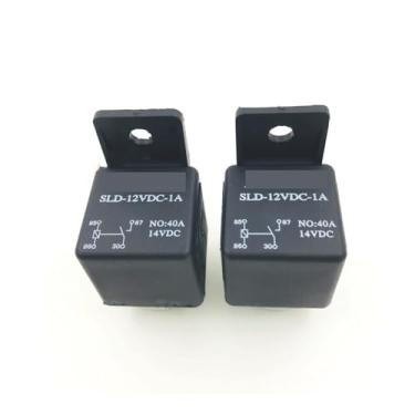 Imagem de 10 peças DC12V 40A Preto Relé 4 Pinos Carro Caminhão Barco Relés SLD-12VDC-1A Normalmente Aberto