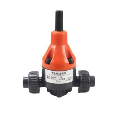Imagem de Válvula de pressão traseira de plástico UPVC válvula de pressão traseira/válvula de segurança válvula de alívio de pressão 1 peça (tamanho: diâmetro interno 25 mm)