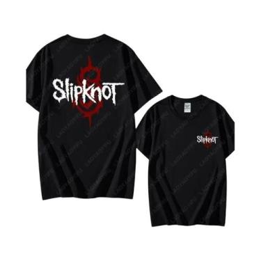 Imagem de Camiseta Heavy Metal Slipknot Prepare for Hell Tour Para Homens E Mulh