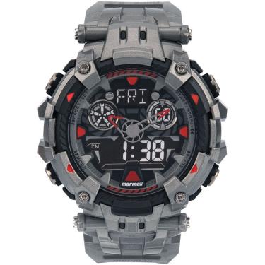 Imagem de Relógio Mormaii Masculino Anadigi Cinza Mo16704a-8c