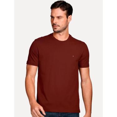 Imagem de Camiseta Aramis Masculina Basic Lisa Light Icon Marrom Médio-Masculino