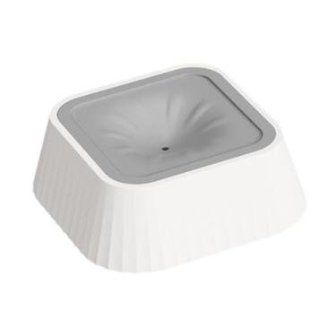 Imagem de Dualoai Bebedouro automático para animais de estimação, comedouro lento para cães e gatos de interior, Cinza