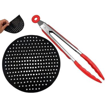 Imagem de Manta Protetor De Teflon Para Air Fryer 3,5L + Pegador Pinça