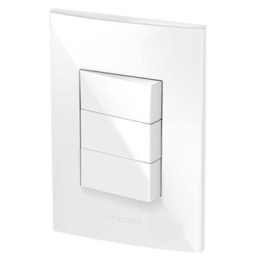Imagem de Conjunto 3 Interruptores Simples - Alumbra Inova Pro - 85042