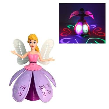 Imagem de Boneca Princesa Com Luz Musical Giratória Abre Fecha A Saia