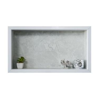 Imagem de Nicho Porcelanato Embutir 30x60 Borda Alumínio Envio Imediato Oferta -
