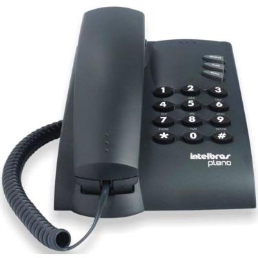 Imagem de Telefone Intelbras Pleno com fio, Preto