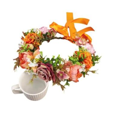 Imagem de Coroa De Flores Romântica Para Casamento, Guirlanda De Videira, Tiara 