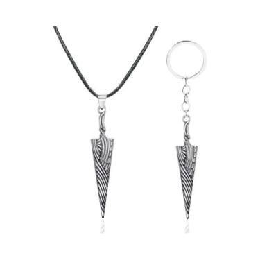 Imagem de Chaveiro Colar Pingente De Metal Hollow Knight Bone Nail Joias De Cosp