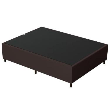 Imagem de Base Para Cama Box Casal 138x188cm Hit Z04 Sintético Marrom - Mpozenato