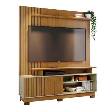 Imagem de Combo Home Com Pés + Painel Para Tv 60 Polegadas Ares - 7 Decor Cumaru E Opala