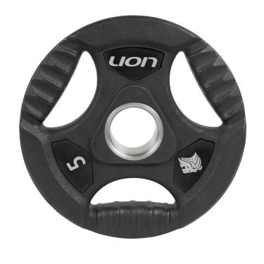 Imagem de Anilha 5 Kg Musculação Em Aço E Borracha Vulcanizada Lion