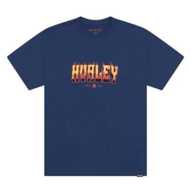 Imagem de Camiseta Hurley Flame SM26 Masculina-Masculino