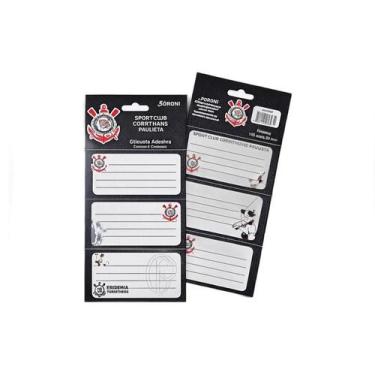 Imagem de Etiqueta Escolar Adesiva Corinthians com 6 Etiquetas - Foroni