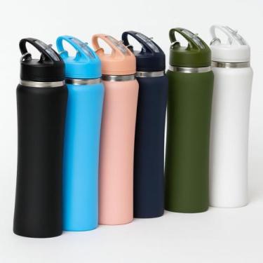 Imagem de Garrafa Térmica com Chaveiro 700ml MS-924 - sem marca, Variado