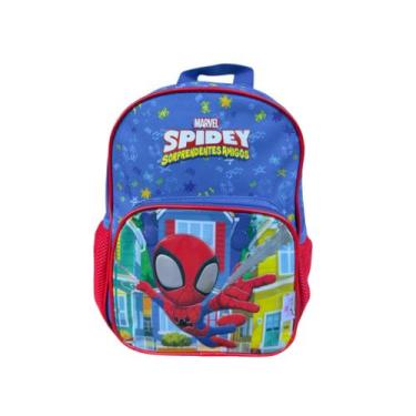 Imagem de Mochila de costas homem aranha pequena 9l azul - Elite