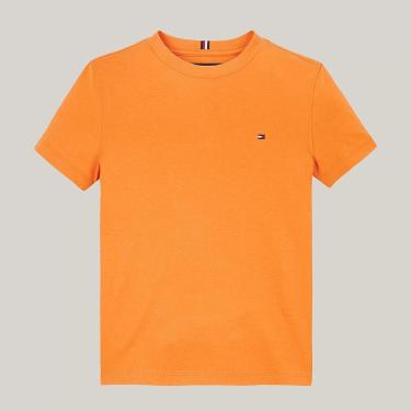 Imagem de Camiseta infantil Logótipo E Gola Redonda Laranja Tommy Hilfiger-Masculino