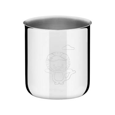 Imagem de Copo Infantil Tramontina Baby Friends em Aço Inox 340 ml