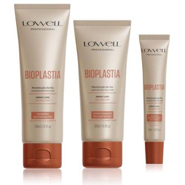 Imagem de Lowell Bioplastia Shampoo 240ml Condicionador e Mascara 25ml