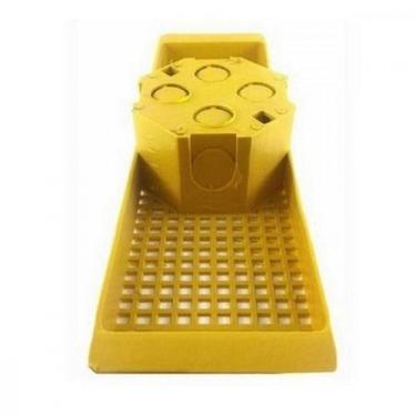 Imagem de Suporte Laje Emave Com Caixa 25Cm Piso Amarelo - Kit C/10 Pecas
