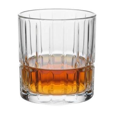 Imagem de Copo de Whisky Vidro Baixo Rocks Cristalle Drink Uisque Negroni Lapida