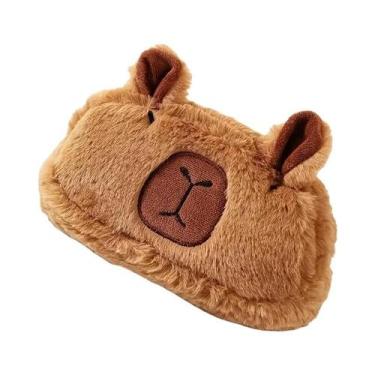 Imagem de Estojo De Lápis De Grande Capacidade Em Pelúcia De Capivara, Bolsa De 