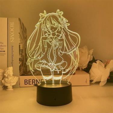 Imagem de Luz noturna Hatsune Miku 3D com mudança de cor LED para crianças - Yiw